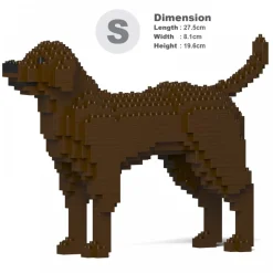 Jekca - Labrador Retriever 01S-M05 - Lego - Sculpture - Construction - 4D - Brick Animals - Toys - Avvenice^ Games