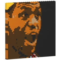 Jekca - LeBron James Brick Painting 03S - Lego - Sculpture - Construction - 4D - Brick Animals - Toys - Avvenice^ Games