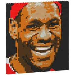 Jekca - LeBron James Brick Painting 04S - Lego - Sculpture - Construction - 4D - Brick Animals - Toys - Avvenice^ Games