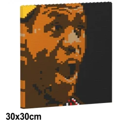 Jekca - LeBron James Brick Painting 03S - Lego - Sculpture - Construction - 4D - Brick Animals - Toys - Avvenice^ Games