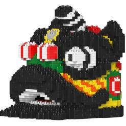 Jekca - Lion Dance Head 02 - Lego - Sculpture - Construction - 4D - Brick Animals - Toys - Avvenice^ Games