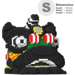 Jekca - Lion Dance Head 02 - Lego - Sculpture - Construction - 4D - Brick Animals - Toys - Avvenice^ Games