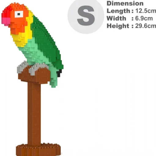 Jekca - Lovebird 01S - Lego - Sculpture - Construction - 4D - Brick Animals - Toys - Avvenice^ Games