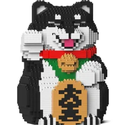 Jekca - Lucky Shiba Inu 01-M02 - Big - Lego - Sculpture - Construction - 4D - Brick Animals - Toys - Avvenice