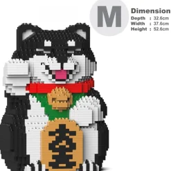 Jekca - Lucky Shiba Inu 01-M02 - Big - Lego - Sculpture - Construction - 4D - Brick Animals - Toys - Avvenice
