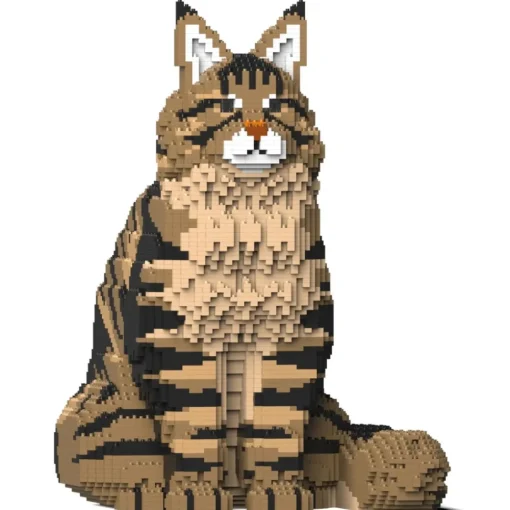 Jekca - Maine Coon 01S-M03 - Lego - Sculpture - Construction - 4D - Brick Animals - Toys - Avvenice^ Games