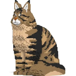 Jekca - Maine Coon 01S-M03 - Lego - Sculpture - Construction - 4D - Brick Animals - Toys - Avvenice^ Games
