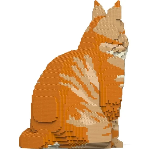 Jekca - Maine Coon 01S-M01 - Lego - Sculpture - Construction - 4D - Brick Animals - Toys - Avvenice