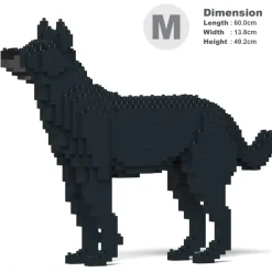 Jekca - Mongrel 01-M02 - Big - Lego - Sculpture - Construction - 4D - Brick Animals - Toys - Avvenice^ Games