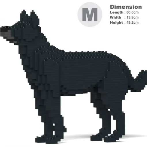 Jekca - Mongrel 01-M02 - Big - Lego - Sculpture - Construction - 4D - Brick Animals - Toys - Avvenice^ Games