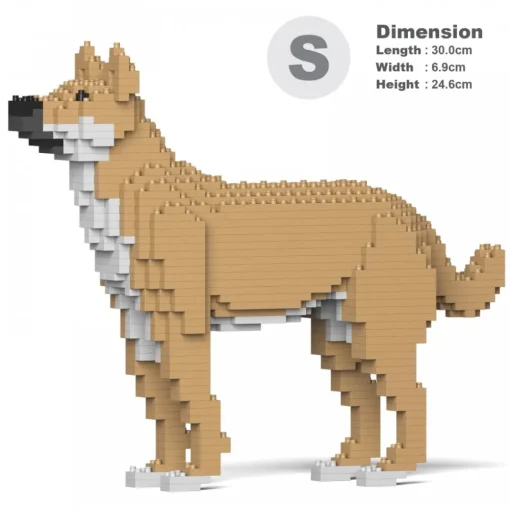 Jekca - Mongrel 01S-M01 - Lego - Sculpture - Construction - 4D - Brick Animals - Toys - Avvenice^ Games