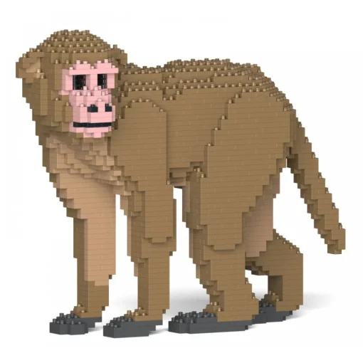 Jekca - Monkey 01S - Lego - Sculpture - Construction - 4D - Brick Animals - Toys - Avvenice^ Games