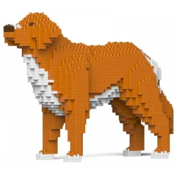 Jekca - Nova Scotia Duck Tolling Retriever 01-M01 - Big - Lego - Sculpture - Construction - 4D - Brick Animals - Toys - Avvenice