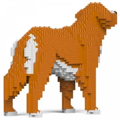 Jekca - Nova Scotia Duck Tolling Retriever 01S - Lego - Sculpture - Construction - 4D - Brick Animals - Toys - Avvenice^ Games