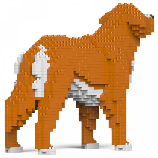 Jekca - Nova Scotia Duck Tolling Retriever 01S - Lego - Sculpture - Construction - 4D - Brick Animals - Toys - Avvenice^ Games