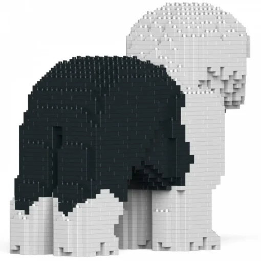 Jekca - Old English Sheepdog 01-M01 - Big - Lego - Sculpture - Construction - 4D - Brick Animals - Toys - Avvenice^ Games