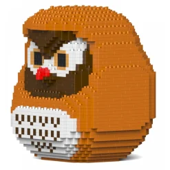 Jekca - Owl Daruma Doll 01S - Lego - Sculpture - Construction - 4D - Brick Animals - Toys - Avvenice^ Games