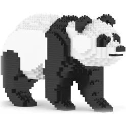 Jekca - Panda 03 - Big - Lego - Sculpture - Construction - 4D - Brick Animals - Toys - Avvenice^ Games
