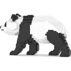 Jekca - Panda 03 - Big - Lego - Sculpture - Construction - 4D - Brick Animals - Toys - Avvenice^ Games