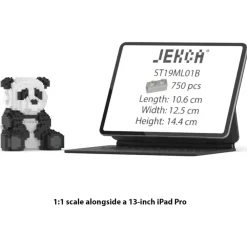 Jekca - Panda 01B (version 2024) - Lego - Sculpture - Construction - 4D - Brick Animals - Toys - Avvenice^ Games