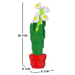 Jekca - Paperwhites 01S - Lego - Sculpture - Construction - 4D - Brick Animals - Toys - Avvenice^ Games
