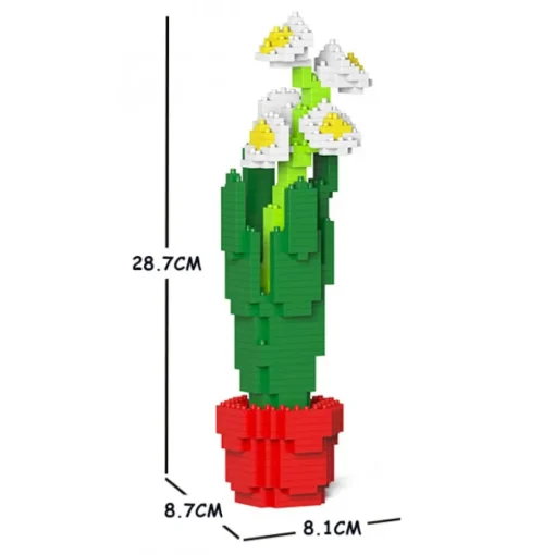 Jekca - Paperwhites 01S - Lego - Sculpture - Construction - 4D - Brick Animals - Toys - Avvenice^ Games
