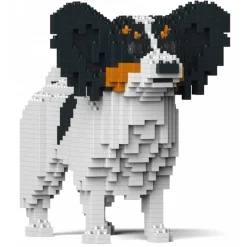Jekca - Papillon Dog 01-M01 - Big - Lego - Sculpture - Construction - 4D - Brick Animals - Toys - Avvenice