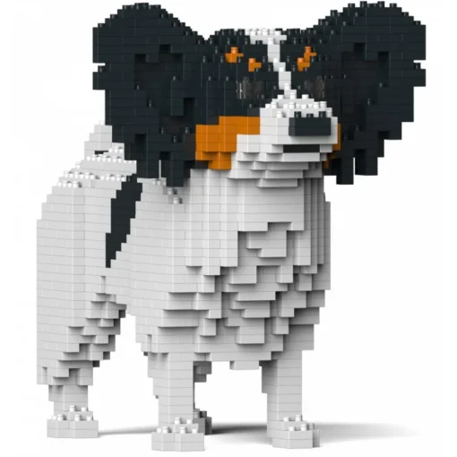 Jekca - Papillon Dog 01-M01 - Big - Lego - Sculpture - Construction - 4D - Brick Animals - Toys - Avvenice