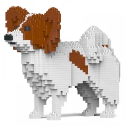 Jekca - Papillon Dog 01S-M02 - Lego - Sculpture - Construction - 4D - Brick Animals - Toys - Avvenice^ Games