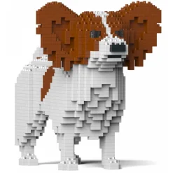 Jekca - Papillon Dog 01S-M02 - Lego - Sculpture - Construction - 4D - Brick Animals - Toys - Avvenice^ Games