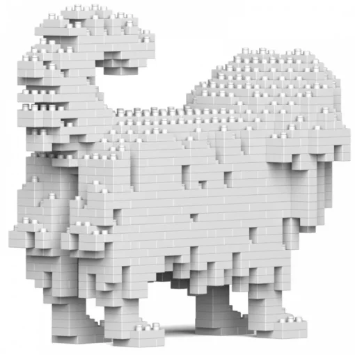 Jekca - Pekingese 01 - Big - Lego - Sculpture - Construction - 4D - Brick Animals - Toys - Avvenice^ Games