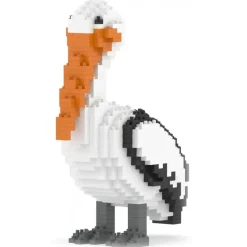 Jekca - Pelican 01 - Big - Lego - Sculpture - Construction - 4D - Brick Animals - Toys - Avvenice^ Games