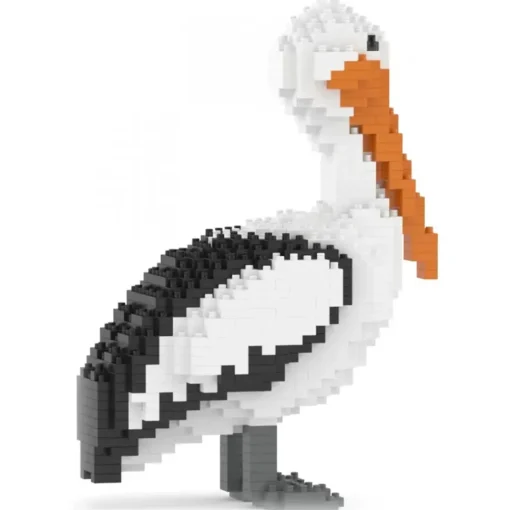 Jekca - Pelican 01 - Big - Lego - Sculpture - Construction - 4D - Brick Animals - Toys - Avvenice^ Games