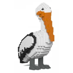 Jekca - Pelican 01S - Lego - Sculpture - Construction - 4D - Brick Animals - Toys - Avvenice^ Games