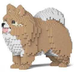 Jekca - Pomeranian 02-M01 - Big - Lego - Sculpture - Construction - 4D - Brick Animals - Toys - Avvenice