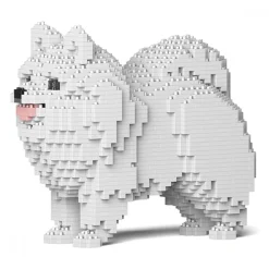 Jekca - Pomeranian 02S-M02 - Lego - Sculpture - Construction - 4D - Brick Animals - Toys - Avvenice^ Games