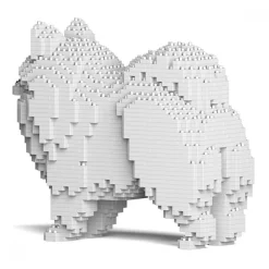 Jekca - Pomeranian 02S-M02 - Lego - Sculpture - Construction - 4D - Brick Animals - Toys - Avvenice^ Games