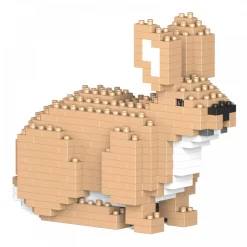 Jekca - Rabbit 02S - Lego - Sculpture - Construction - 4D - Brick Animals - Toys - Avvenice