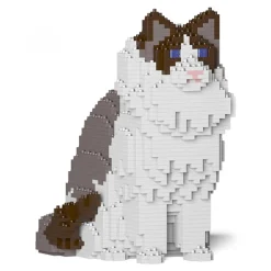 Jekca - Ragdoll Cat 01S-M01 - Lego - Sculpture - Construction - 4D - Brick Animals - Toys - Avvenice^ Games