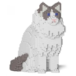 Jekca - Ragdoll Cat 01S-M02 - Lego - Sculpture - Construction - 4D - Brick Animals - Toys - Avvenice^ Games