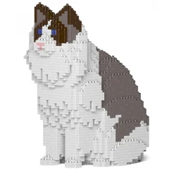 Jekca - Ragdoll Cat 01S-M01 - Lego - Sculpture - Construction - 4D - Brick Animals - Toys - Avvenice^ Games