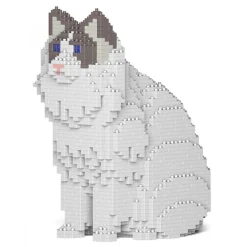Jekca - Ragdoll Cat 01S-M02 - Lego - Sculpture - Construction - 4D - Brick Animals - Toys - Avvenice^ Games