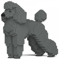 Jekca - Standard Poodle 01-M03 - Big - Lego - Sculpture - Construction - 4D - Brick Animals - Toys - Avvenice^ Games
