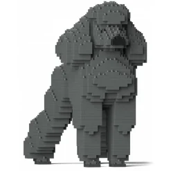Jekca - Standard Poodle 01-M03 - Big - Lego - Sculpture - Construction - 4D - Brick Animals - Toys - Avvenice^ Games