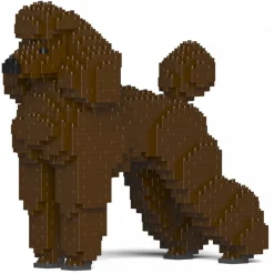Jekca - Standard Poodle 01-S11 - Big - Lego - Sculpture - Construction - 4D - Brick Animals - Toys - Avvenice^ Games