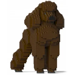 Jekca - Standard Poodle 01-S11 - Big - Lego - Sculpture - Construction - 4D - Brick Animals - Toys - Avvenice^ Games