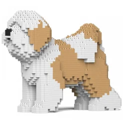 Jekca - Tibetan Terrier 01S-M01 - Lego - Sculpture - Construction - 4D - Brick Animals - Toys - Avvenice