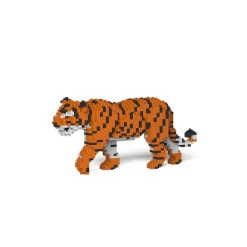 Jekca - Tiger - Mammal - 01S - Lego - Sculpture - Construction - 4D - Brick Animals - Toys - Avvenice^ Games