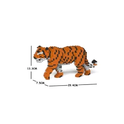 Jekca - Tiger - Mammal - 01S - Lego - Sculpture - Construction - 4D - Brick Animals - Toys - Avvenice^ Games