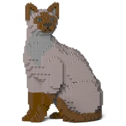 Jekca - Tonkinese Cat 01S-M01 - Lego - Sculpture - Construction - 4D - Brick Animals - Toys - Avvenice^ Games